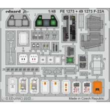 Eduard Accessories FE1273 - 1:48 F-22A 1/48