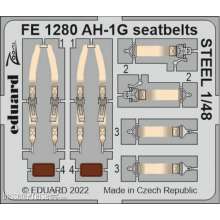 Eduard Accessories FE1280 - 1:48 AH-1G seatbellts STEEL 1/48