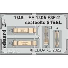 Eduard Accessories FE1305 - 1:48 F3F-2 seatbelts STEEL for ACADEMY