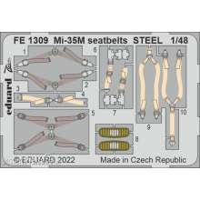 Eduard Accessories FE1309 - 1:48 Mi-35M seatbelts STEEL for ZVEZDA