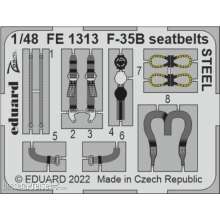 Eduard Accessories FE1313 - 1:48 F-35B seatbelts STEEL for ITALERI