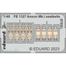 Eduard Accessories FE1327 - 1:48 Anson Mk.I seatbelts STEEL 1/48 for AIRFIX