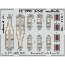 Eduard Accessories FE1339 - 1:48 B-24D seatbelts STEEL 1/48 REVELL