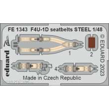 Eduard Accessories FE1343 - 1:48 F4U-1D seatbelts STEEL 1/48 HOBBY BOSS