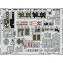 Eduard Accessories FE1375 - 1:48 A6M3 Zero Type 32 Weekend 1/48 EDUARD