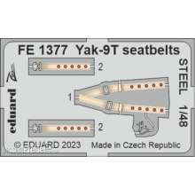 Eduard Accessories FE1377 - 1:48 Yak-9T seatbelts STEEL 1/48 ZVEZDA