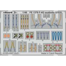 Eduard Accessories FE1379 - 1:48 F-4G seatbelts STEEL 1/48 MENG