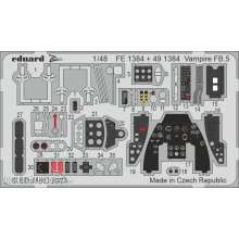 Eduard Accessories FE1384 - 1/48 Vampire FB.5 1/48 AIRFIX