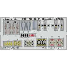 Eduard Accessories FE1393 - 1/48 F-14B seatbelts STEEL 1/48 GREAT WALL HOBBY
