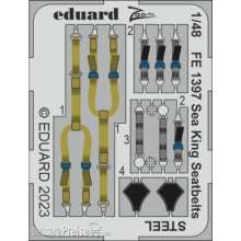 Eduard Accessories FE1397 - 1/48 Sea King seatbelts STEEL 1/48 AIRFIX