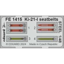 Eduard Accessories FE1415 - 1:48 Ki-21-I seatbelts STEEL 1/48 ICM