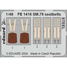 Eduard Accessories FE1416 - 1:48 SM.79 seatbelts STEEL 1/48 EDUARD