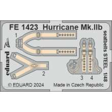 Eduard Accessories FE1423 - 1:48 Hurricane Mk.IIb seatbelts STEEL 1/48 ARMA HOBBY