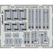 Eduard Accessories FE1426 - 1:48 Gannet AS.1/AS.4 seatbelts STEEL 1/48 AIRFIX