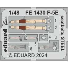 Eduard Accessories FE1430 - 1:48 F-5E seatbelts STEEL 1/48 AFV CLUB / EDUARD