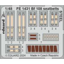 Eduard Accessories FE1431 - 1:48 Bf 108 seatbelts STEEL 1/48 EDUARD