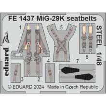 Eduard Accessories FE1437 - 1:48 MiG-29K seatbelts STEEL 1/48 HOBBY BOSS