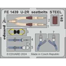 Eduard Accessories FE1439 - 1:48 U-2R seatbelts STEEL 1/48 HOBBY BOSS