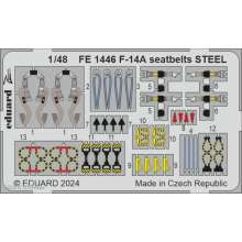 Eduard Accessories FE1446 - F-14A seatbelts STEEL GREAT WALL HOBBY