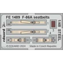 Eduard Accessories FE1489 - F-86A seatbelts STEEL CLEAR PROP