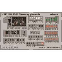 Eduard Accessories FE198 - P-51 Mustang placards in 1:48