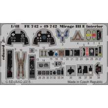 Eduard Accessories FE742 - Mirage III E interior for Kinetic in 1:48