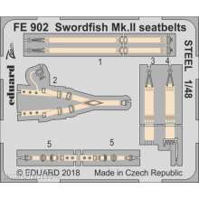 Eduard Accessories FE902 - Swordfish Mk.II seatbelts STEEL f.Tamiya in 1:48