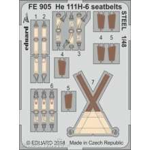 Eduard Accessories FE905 - HE 111H-6 seatbelts STEEL for ICM in 1:48