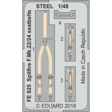 Eduard Accessories FE925 - Spitfire F.Mk.22/24 seatbelts STEEL f.Ai in 1:48