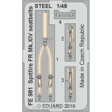 Eduard Accessories FE981 - Spitfire FR Mk.XIV seatbeltsSTEEL f.Airf in 1:48