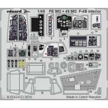 Eduard Accessories FE982 - F-4B interior for Academy in 1:48