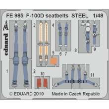 Eduard Accessories FE985 - F-100D seatbelts STELL for Trumpeter in 1:48