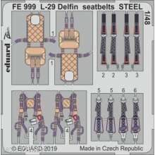 Eduard Accessories FE999 - 1:48 L-29 Delfin seatbelts STEEL for AMK