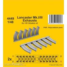 CMK 129-4449 - 1:48 Lancaster Mk.I/III Exhausts 1/48 / for HK Models kit