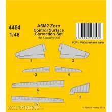 CMK 4464 - 1:48 A6M2 Zero Control Surface Correction Set / for Academy kit