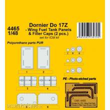 CMK 4465 - 1:48 Dornier Do 17Z - Wing Fuel Tank Panels & Filler Caps (2 pcs.) 1/48