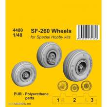 CMK 129-4480 - SF-260 Wheels / for SH kits