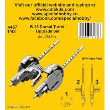 CMK 129-4487 - B-26 Dorsal Turret Upgrade Set / for ICM kit