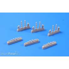 CMK 129-4279 - 1:48 US M134 Minigum six-barrel Gatling 6 pcs