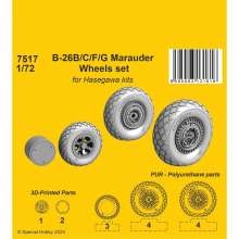 CMK 129-7517 - B-26B/C/F/G Marauder Wheels set / for Haseg. and Edu kits