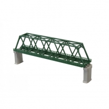 Rokuhan 7297041 - Kastenbrücke 1-gleisig, 220 mm, grün, ohne Gleis