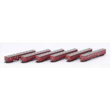 Rokuhan 7297744 - JNR 50 Serie Personenwagen Basis-Set (6er-Set)