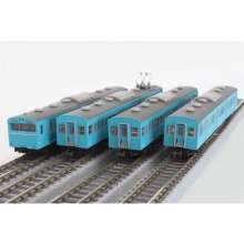 Rokuhan 7297774 - 103-Typ Personenwagen-Set 4er-Wagen Basis-Set (blau)