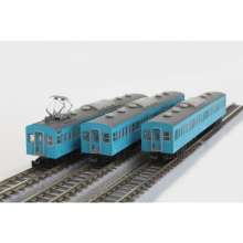 Rokuhan 7297775 - 103-Typ Personenwagen-Set 3er-Wagen Erweiterungs-Set (blau)