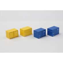 Rokuhan 7297826 - 12´Container U19A Japan Soda (gelb & blau) 4er Pack