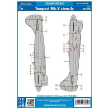 Eduard Accessories D48030 - Tempest Mk.V stencils for Eduard in 1:48