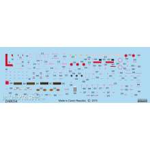 Eduard Accessories D48034 - P-51D stencils for Eduard in 1:48