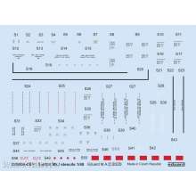 Eduard Accessories D48064 - Spitfire Mk.I stencils for Eduard in 1:48