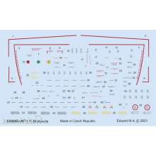 Eduard Accessories D48068 - P-39 stencils for Eduard in 1:48