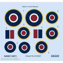 Eduard Accessories D48087 - 1:48 Tempest Mk.II roundels 1/48 for EDUARD/SPECIAL HOBBY